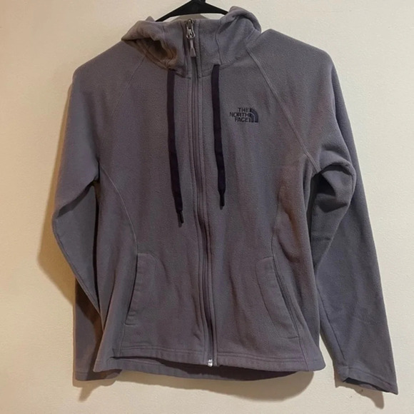 The North Face Women's Fleece Jacket - Small - Purple - Zip Up with Hood - Picture 1 of 9